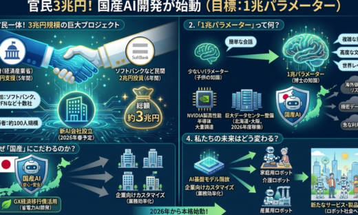 官民3兆円！国産AI開発が始動