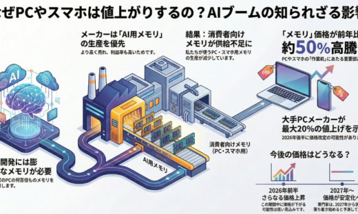AIブームでPCとスマホが値上がり