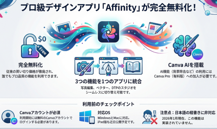 プロ級デザインアプリ Affinityが無料化