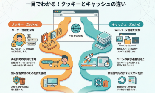 クッキーとキャッシュの違い