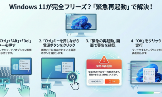 Windows11 緊急再起動の操作手順