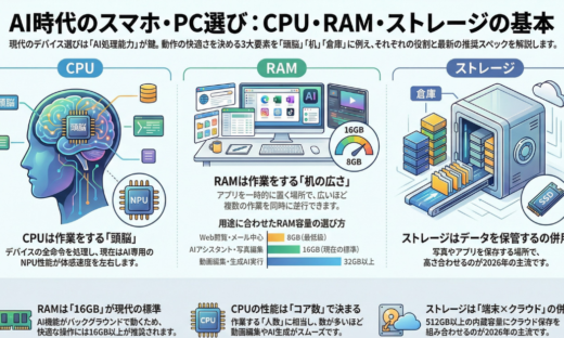 CPU・RAM・ストレージとは