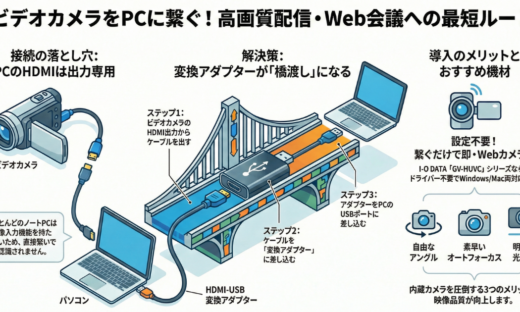 ビデオカメラの映像をパソコンで見る方法