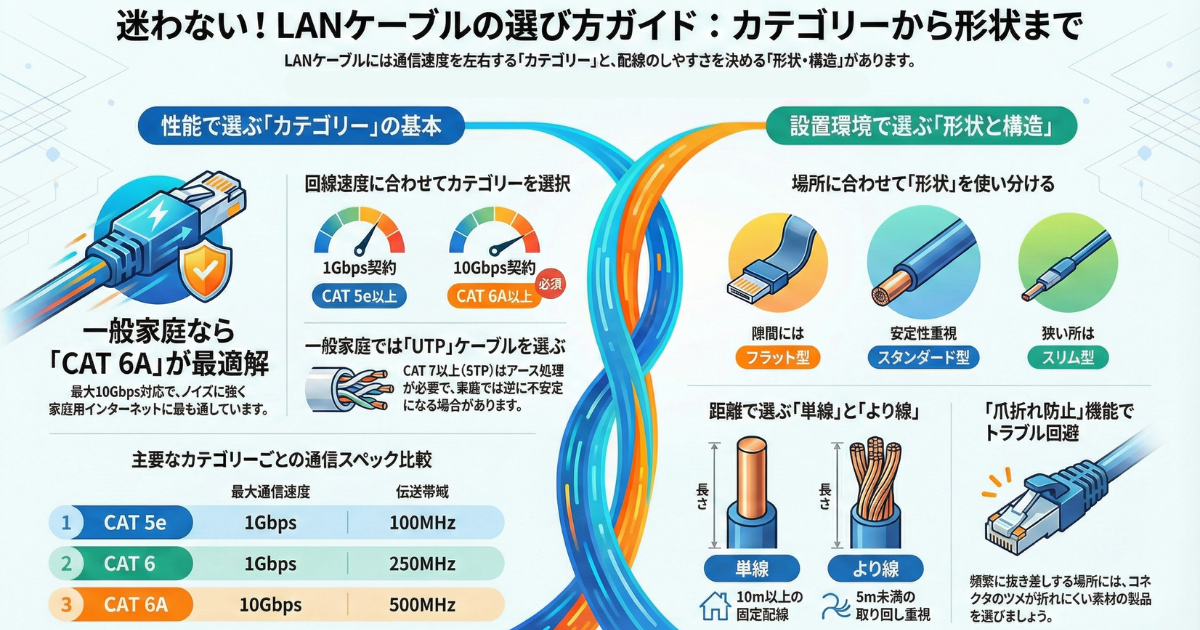 LANケーブル選び方