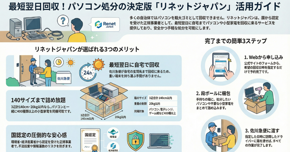 パソコンを処分する方法