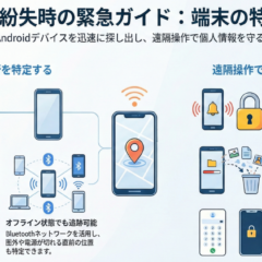 スマホ Android 紛失時の探し方