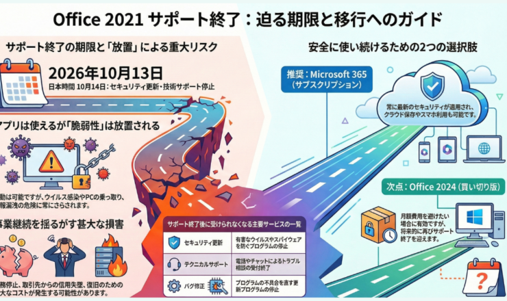 Office2021のサポート終了について