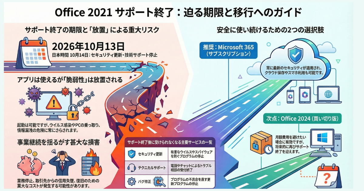Office2021のサポート終了について